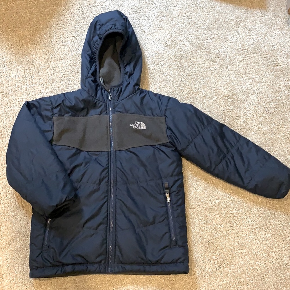 Boys The North Face Reversible coat sz M 8/10